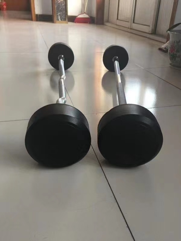 Round head fixed barbell