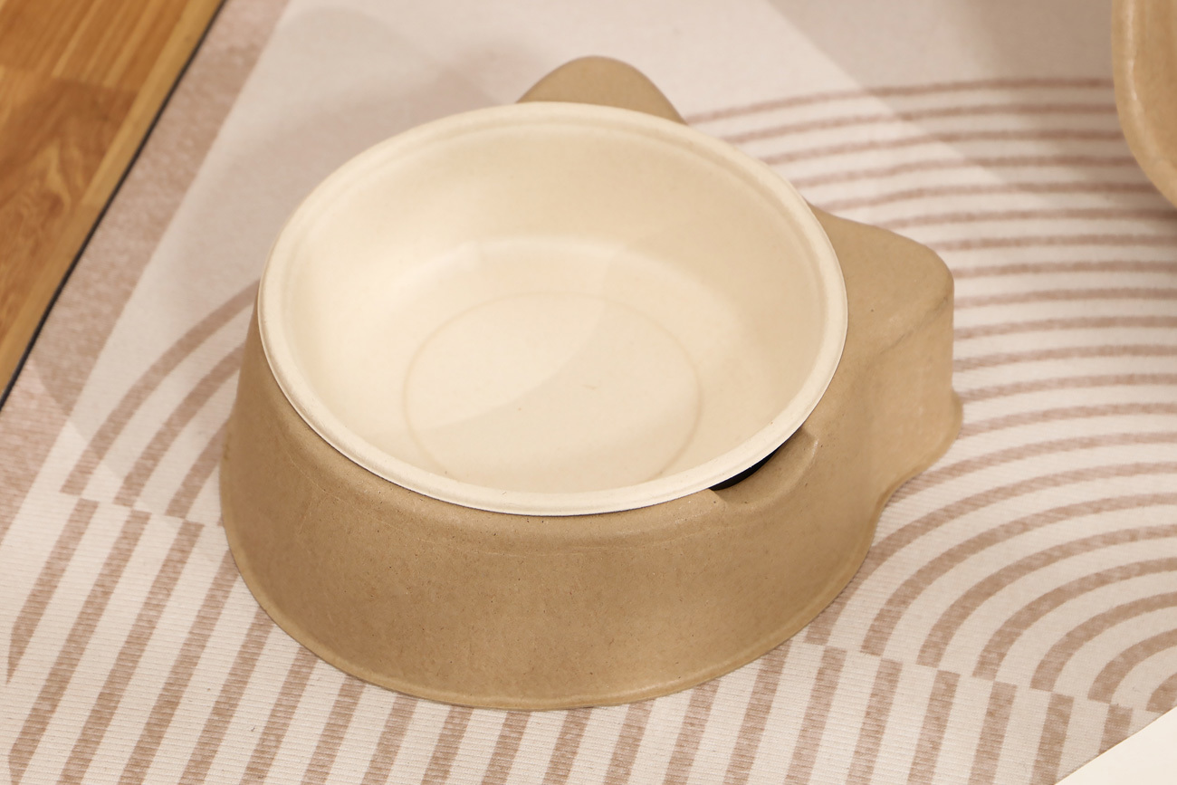 Disposable Pulp Cat Bowl