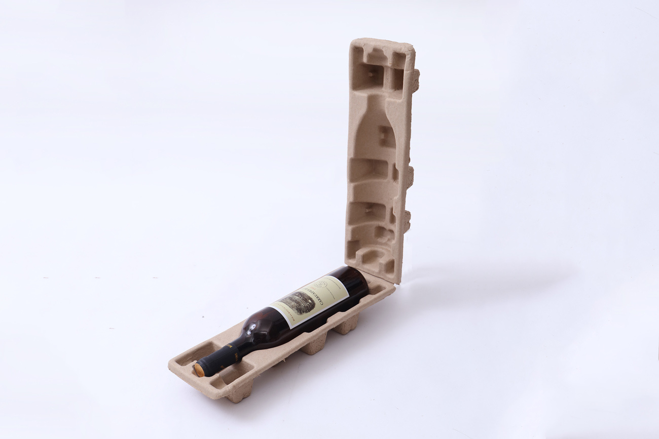 Fiber Moled 1 Bottle Wine Boxes