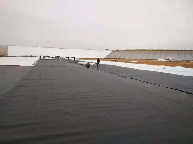 浩阳环境：固废填埋场项目，目前正在施工中~