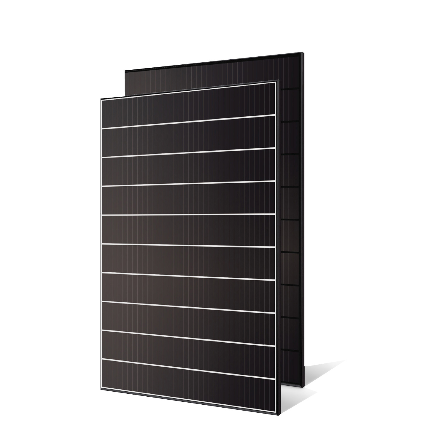 Shingle solar panels