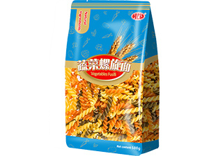 500g Fusilli with vegetable content