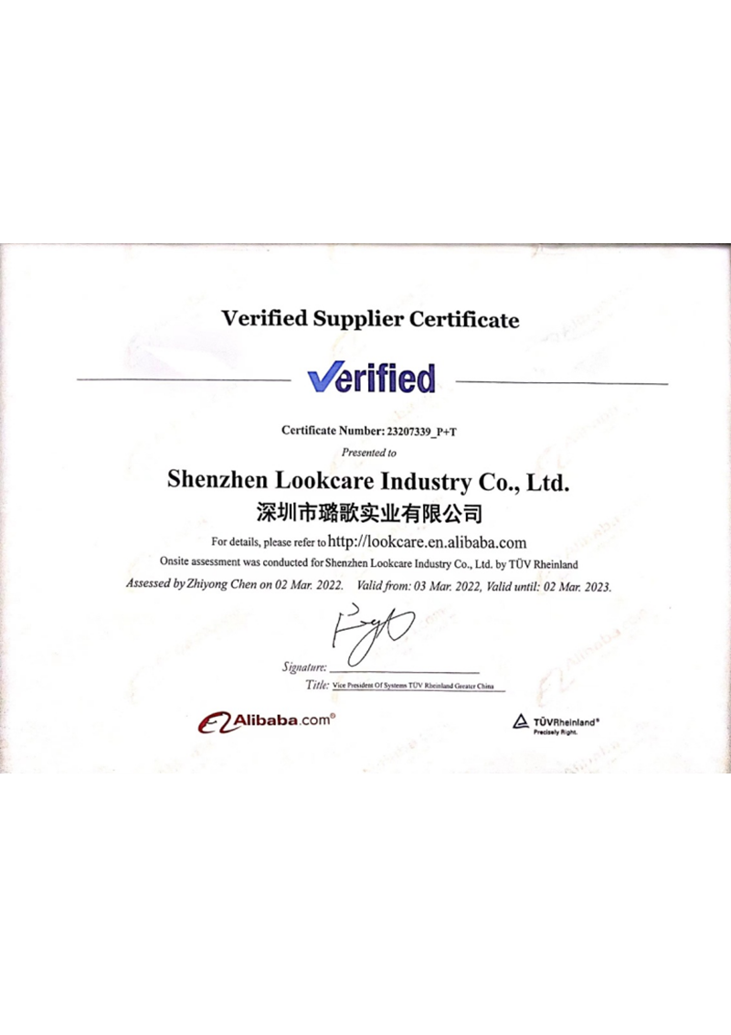 Alibaba international website certified supplier
