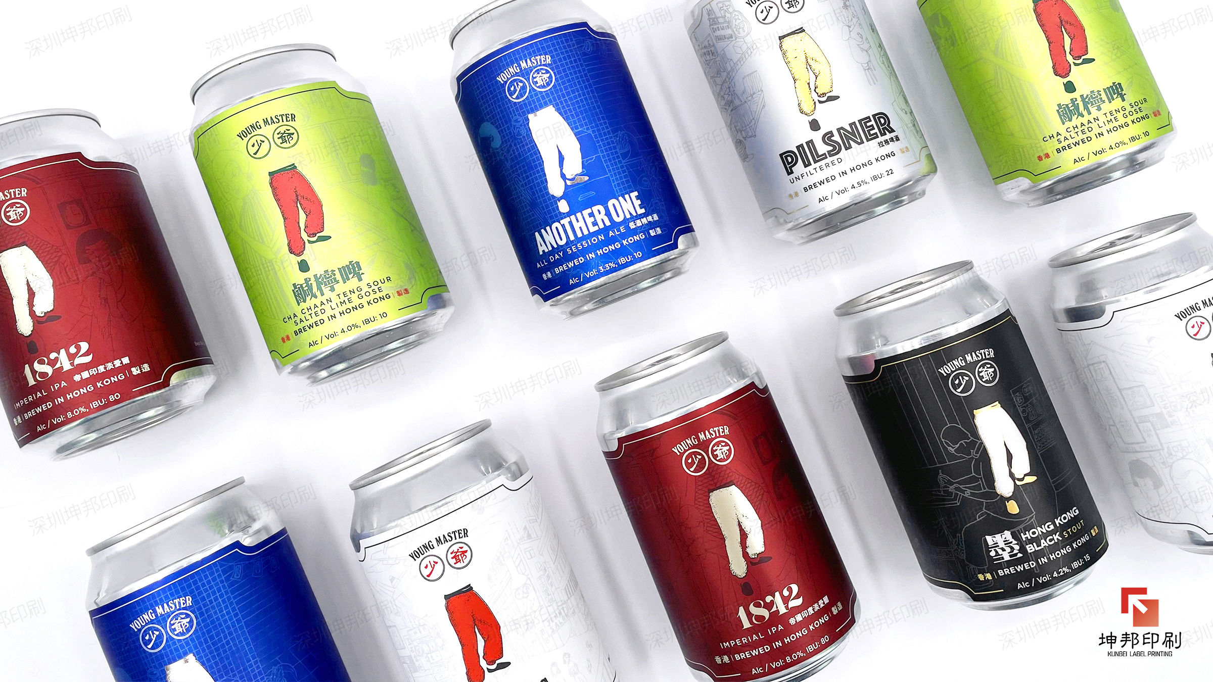 Craft beer packaging │ Wine label design and printing process collision out of the visual enjoyment
