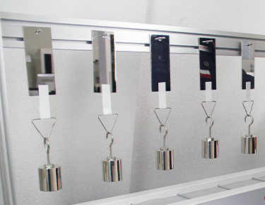 Material testing e.g. adhesion, dispensing, moisture penetration Material testing e.g. adhesion, dispensing, moisture penetration