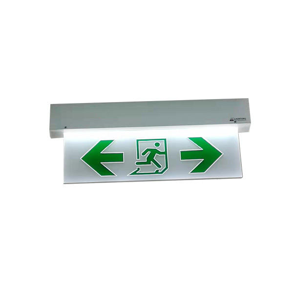 Exit sign plate