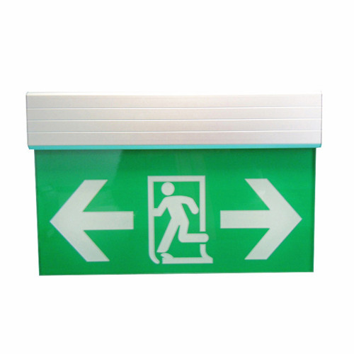 Emergency LED Exit Sign Plate 400 Two-Way