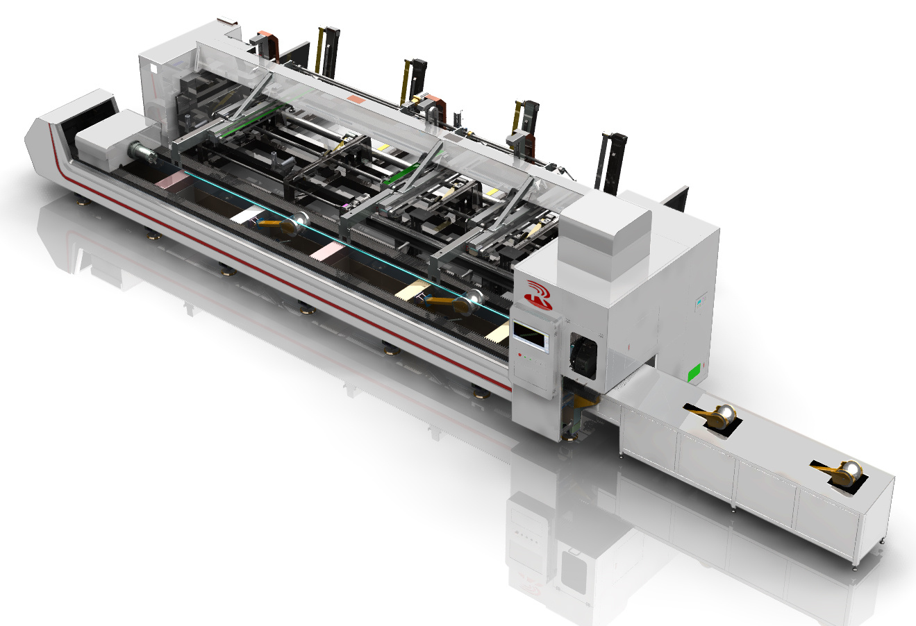 全自動上料管材激光切割機