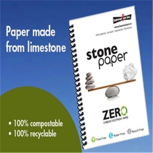 Mineral - Based Nature White bleached Stone Paper 200um Waterproof Paper  Sheet