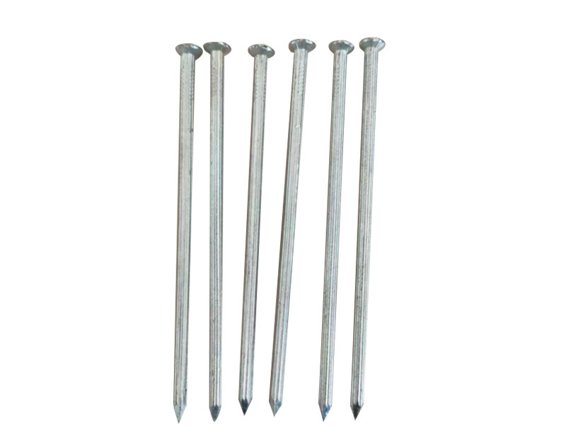 Galvanized steel concrete nails