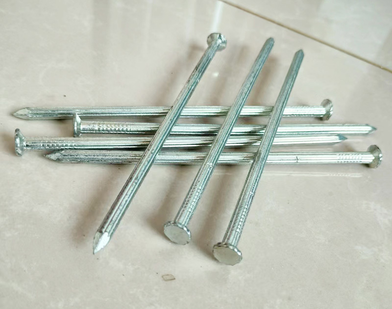 Galvanized steel concrete nails