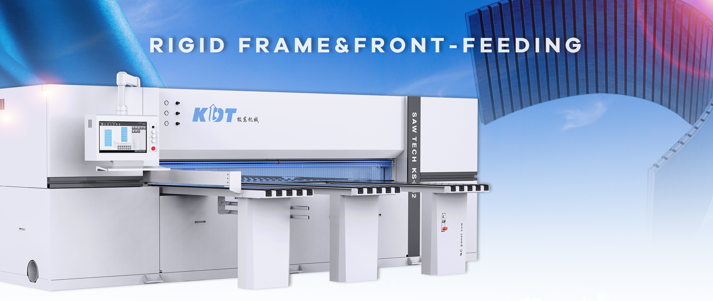 Rigid Frame&Front-Feeding KS-832D Panle saw