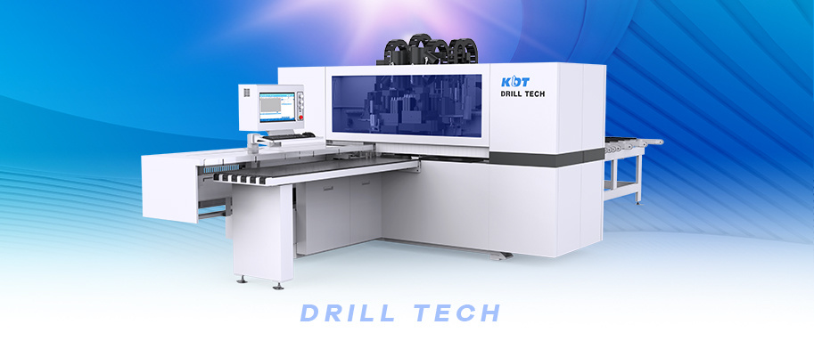 Six-sides drilling machine KD-612CSD, high efficiency and easy to operate, diversified process support you on furniture manufacturing.