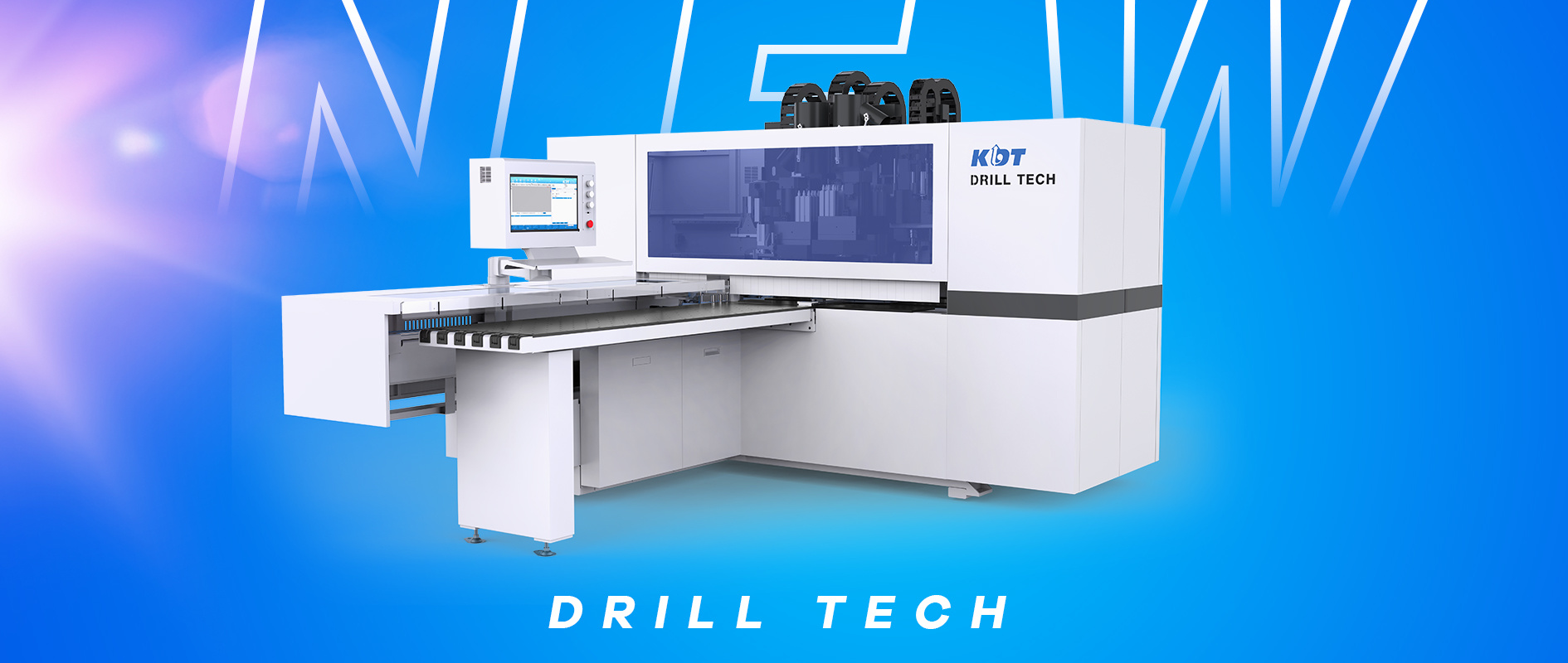 Drill Tech KD-612CSD | equips with 3 drill sets and diversified process libraries, leading to an efficient work.