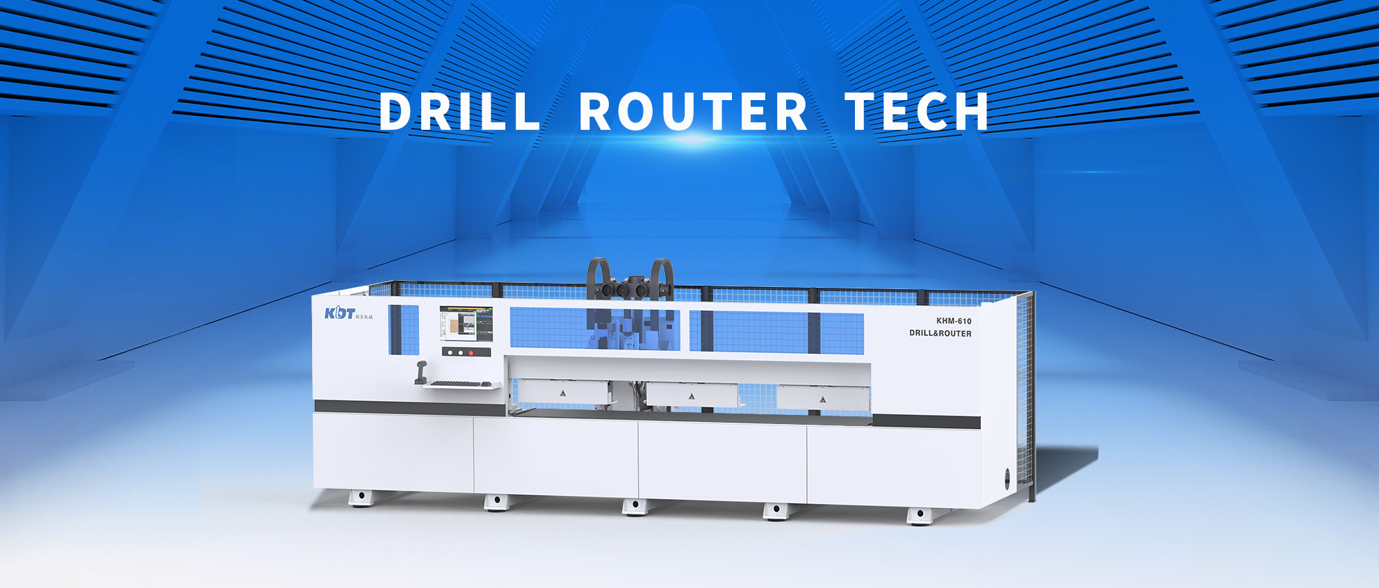 Drill and Router KHM-610 integrated solution for door, wall and cabinets