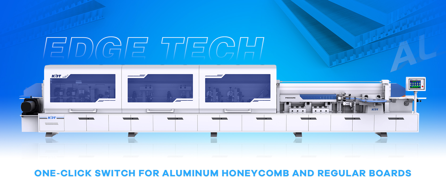 Perfect edging for both aluminum honeycomb and regular boards. KE-668AL, an ideal model for you.