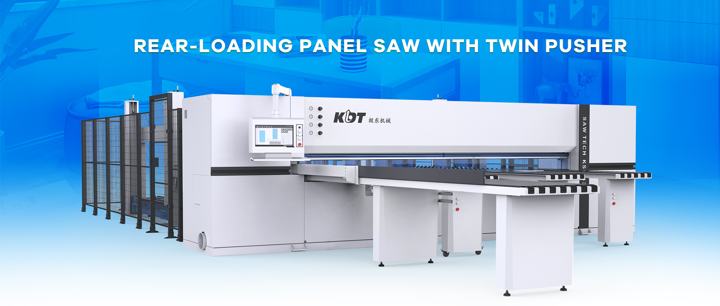 KS-843HL | Rear-loading panle saw with twin pusher
