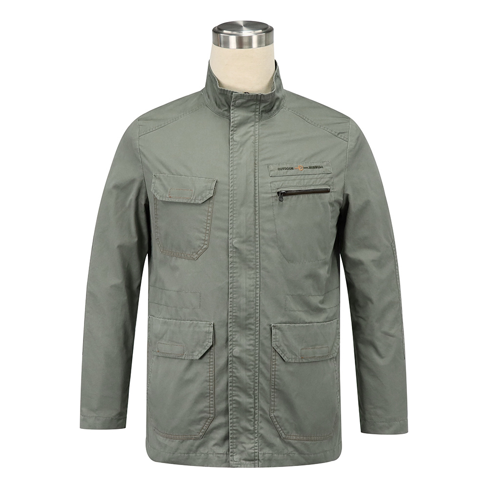 water-repellent cotton twill field men's jacket