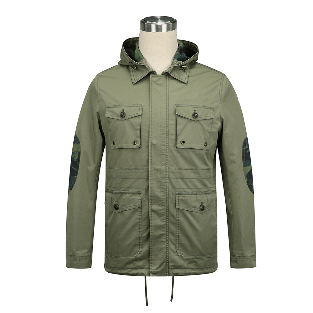 military-inspired field jacket