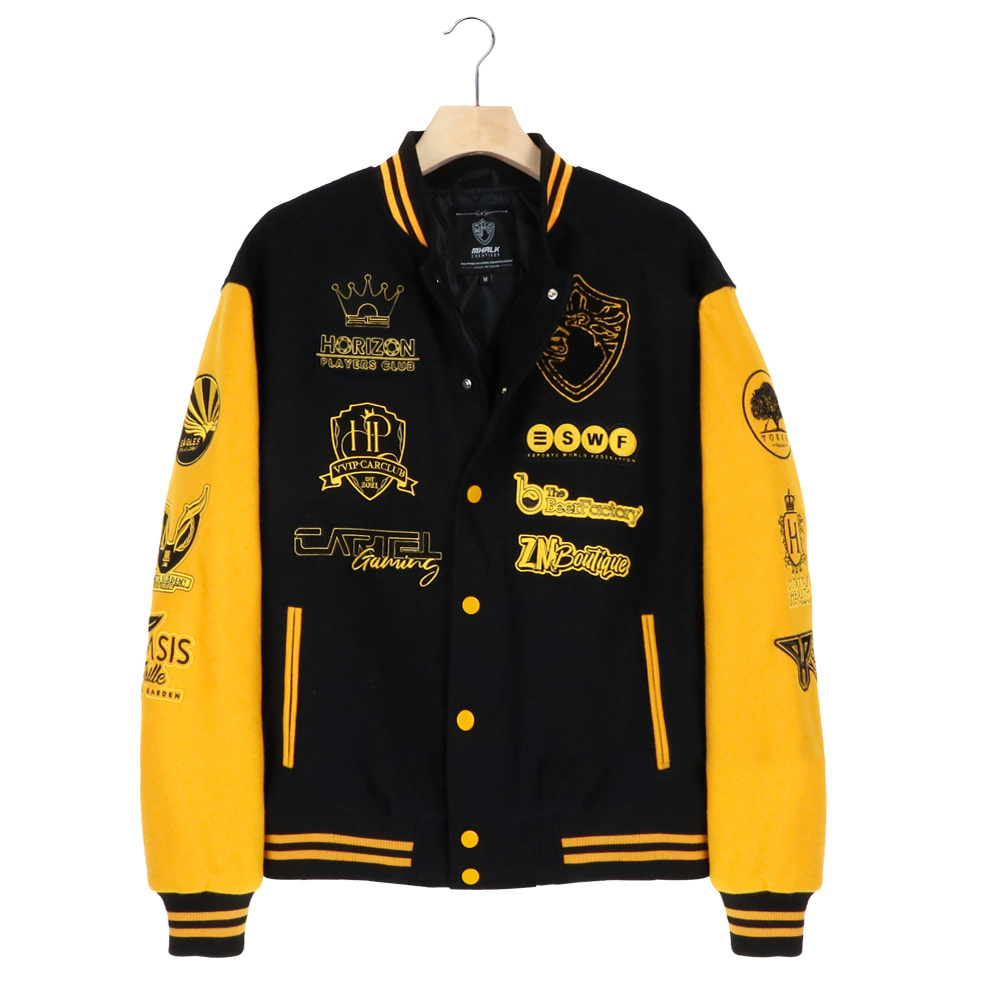 Personalized Embroidered Wool Varsity Jacket