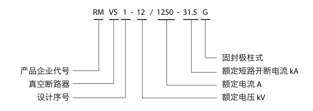 RMVS1-12kV系列户内高压真空断路器