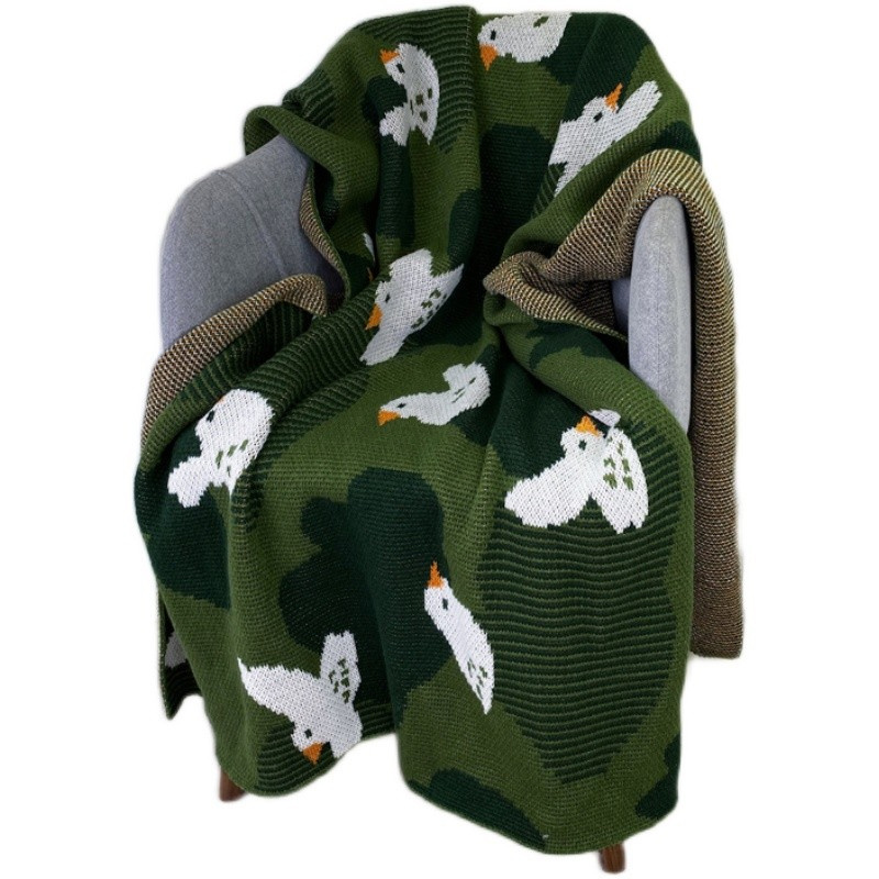 Nap ins Nordic sofa blanket shawl knitted Jacquard blanket sofa office