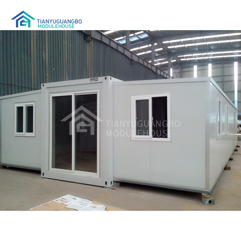 20ft prefabricated homes two bedroom one living room bathroom and kitchen Expandable Container House