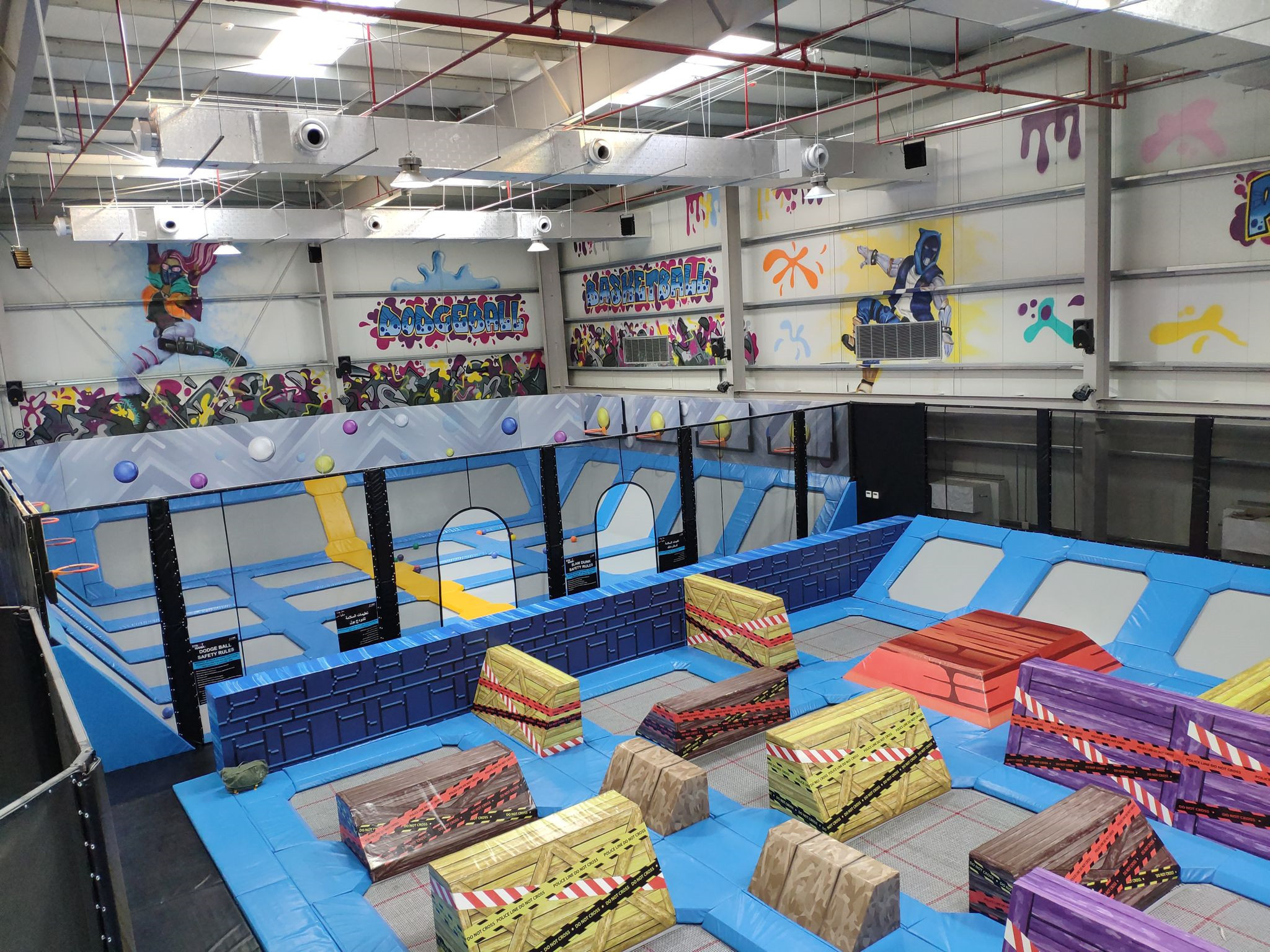 commercial trampoline park equipment