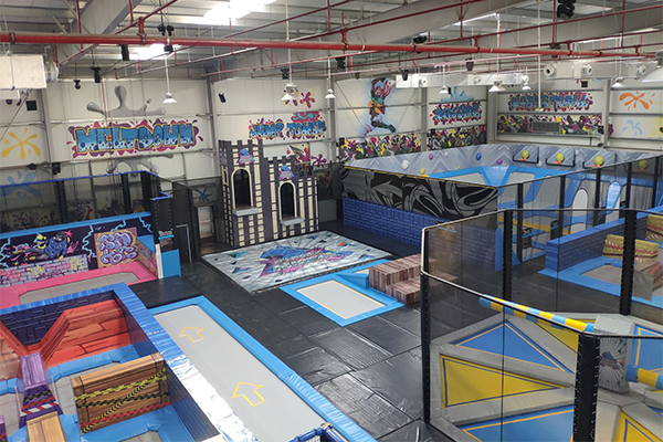 indoor trampoline park equipment