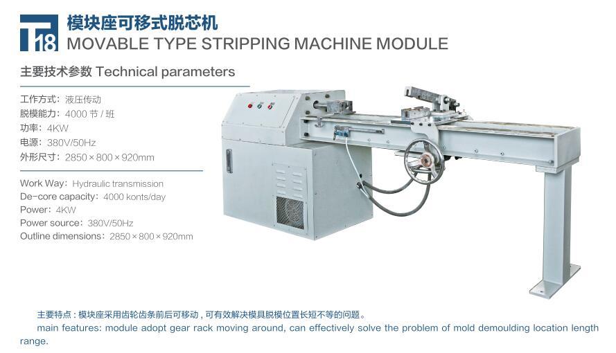 Movable Type Stripping Machine Module