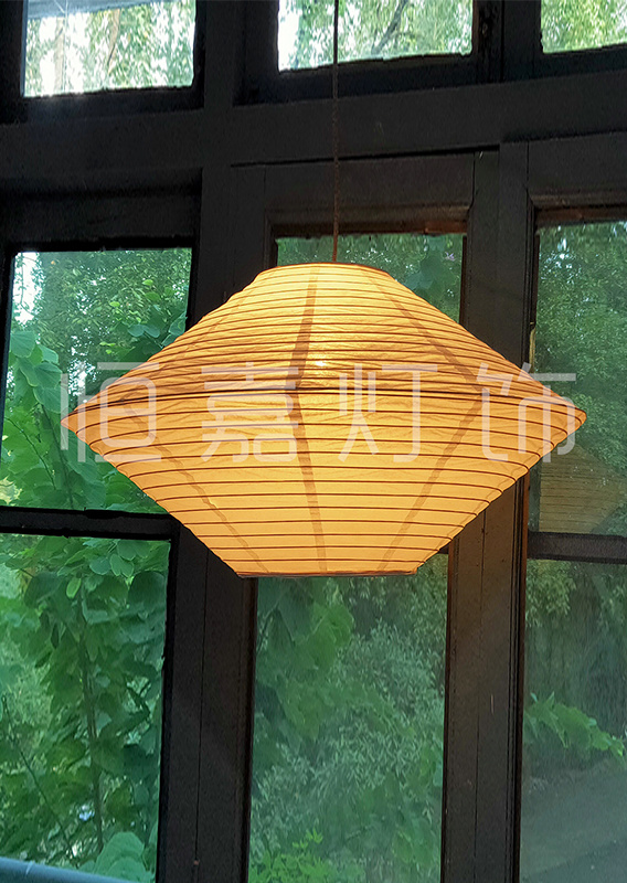 HJLMC 菱形吊灯，家居灯饰，360°照明，柔和灯光护眼