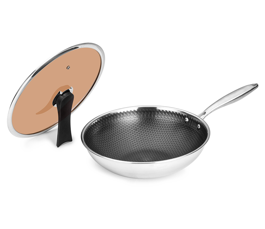 Stainless steel wok series