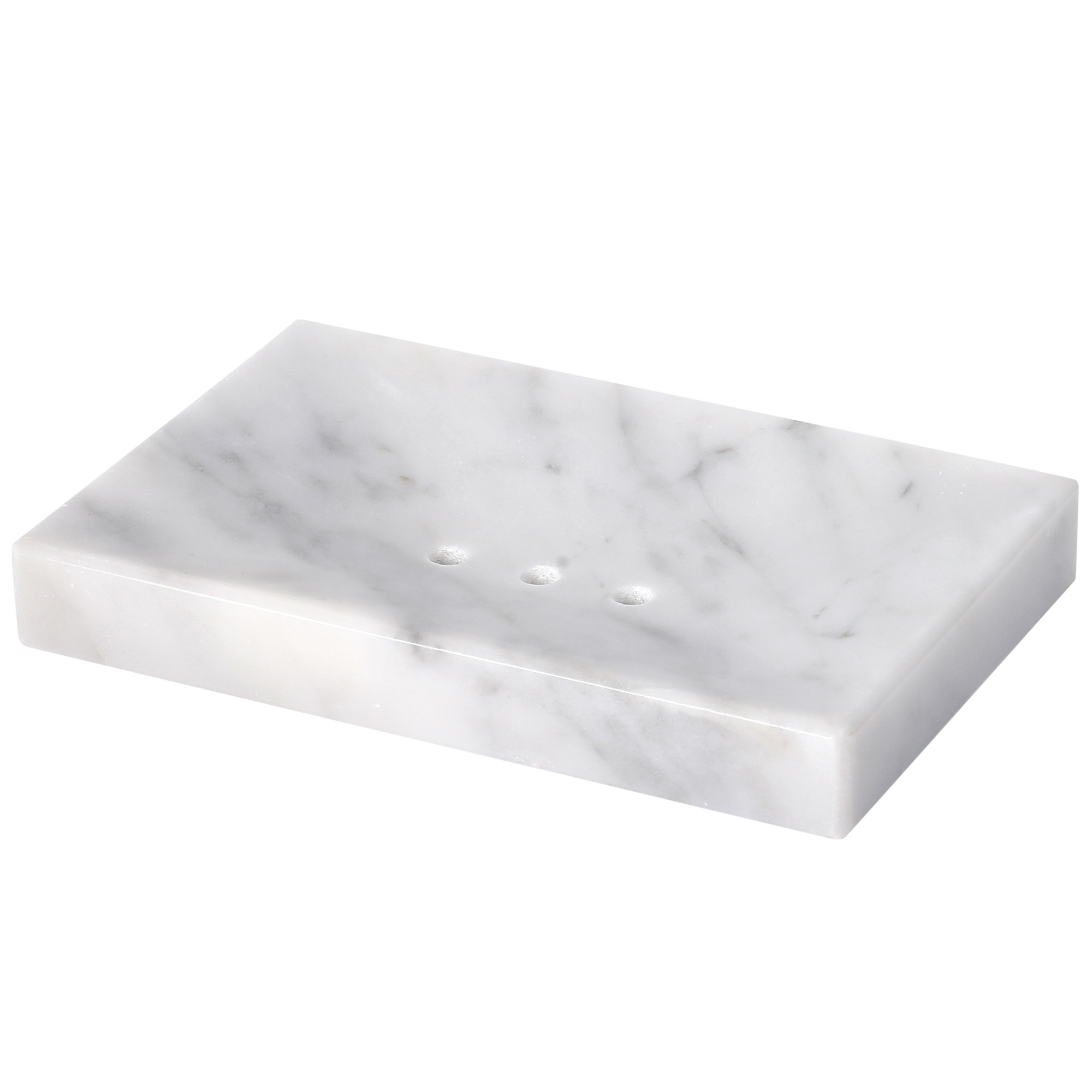 肥皂盒（方形斜切内凹）-细花白