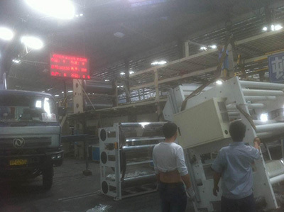 Yulin Jinmei completed the configuration of the cardboard line deviation correction machine