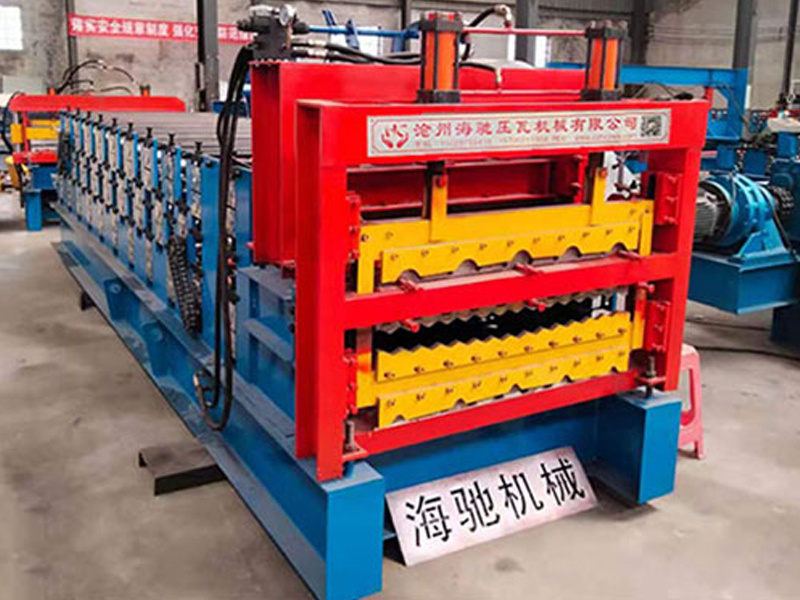 The working process and characteristics of the color steel tile pressing machine
