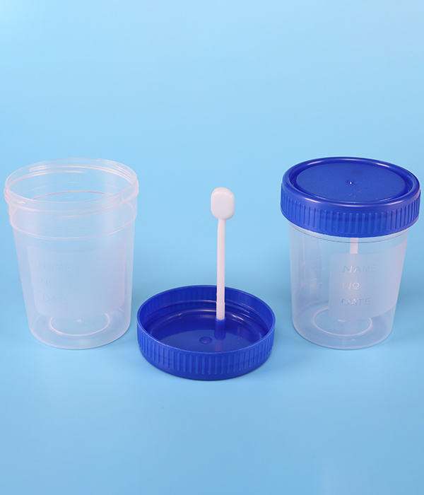 60ML,120ML Disposable Stool Collection Cup with Spoon Medical Use