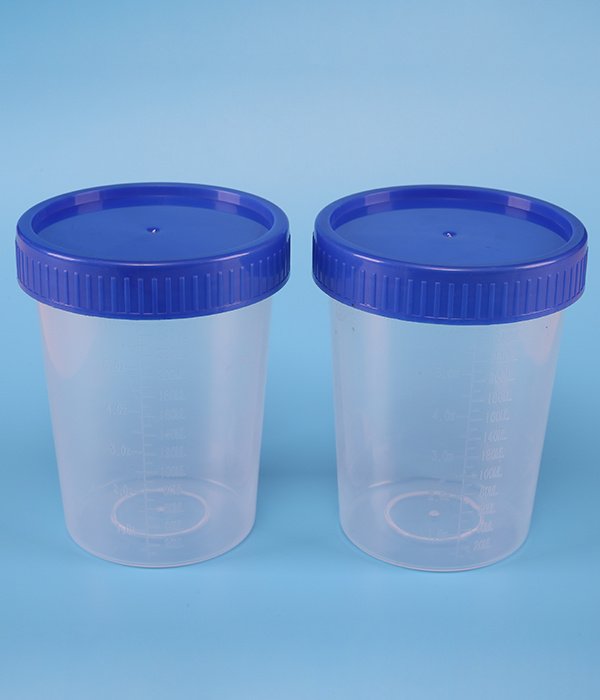 250ml Disposable Urine Collection Cup Medical Use(Screw cap)