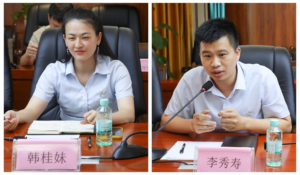 鸿运公司副总经理韩桂妹（左）、李秀寿（右）