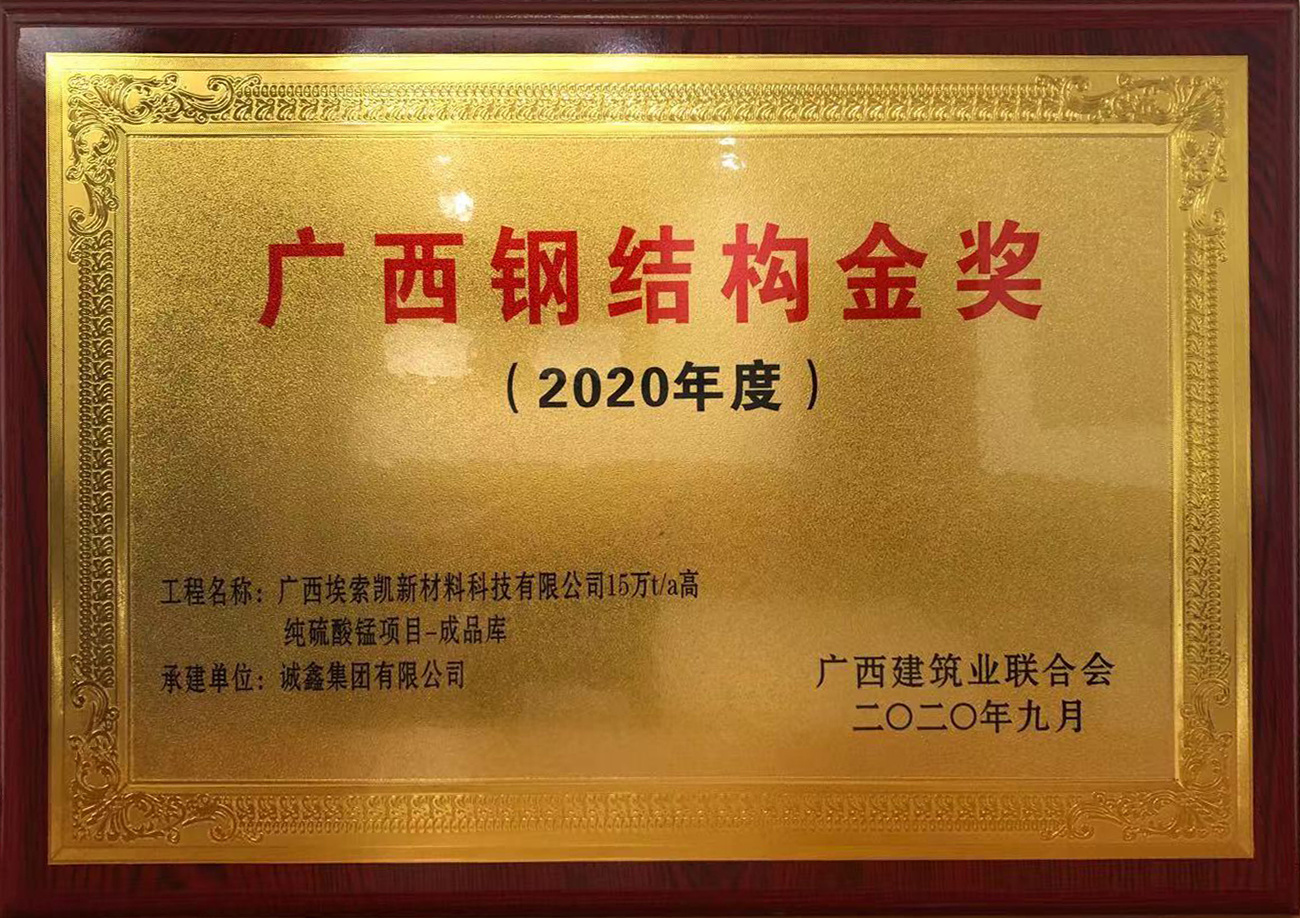 2020广西钢结构奖