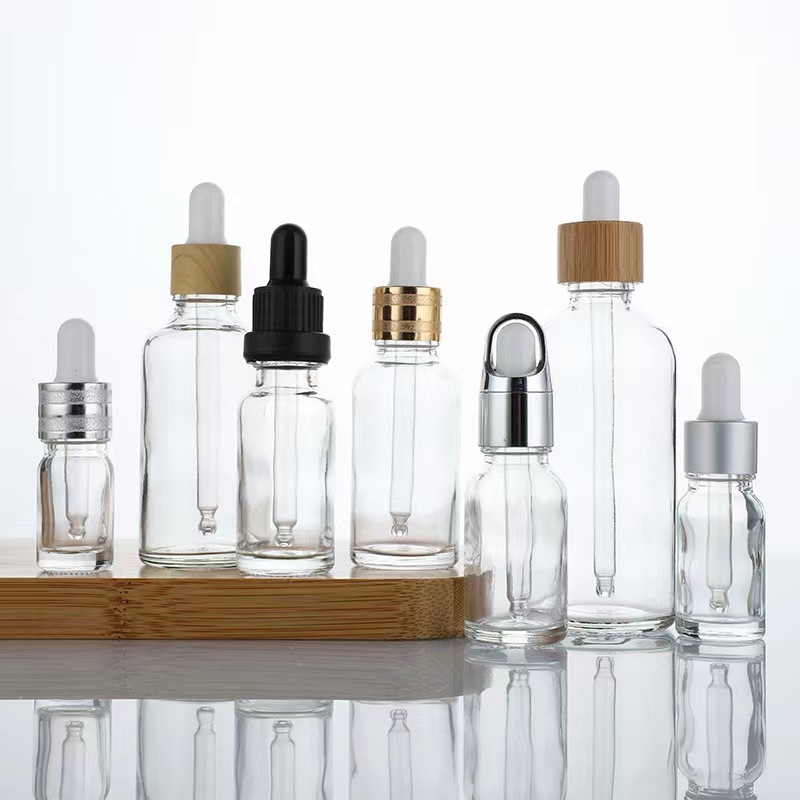 Discount transparent essential oil glass bottle