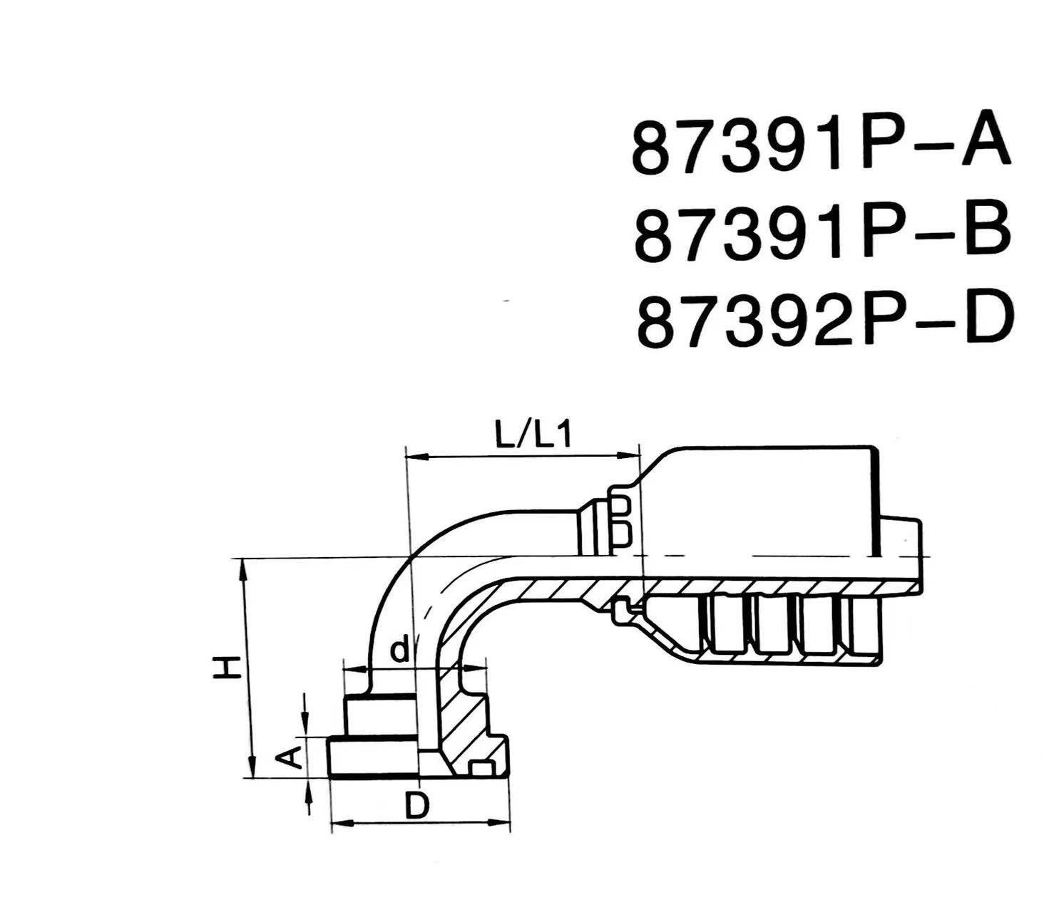 90°SAE FLANGE 3000PSL ONE PIECE FITTING
