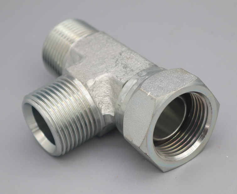 BSP MALE 60°SEAL/FEMALE SWIVEL 60°CONE RUN TEE