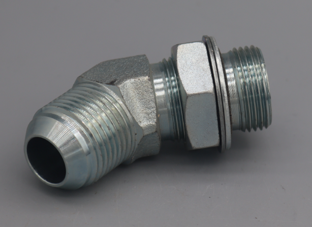 1JG4-OG 45° ELBOW JIC MALE 74° CONE/ BSP MALE O-RING