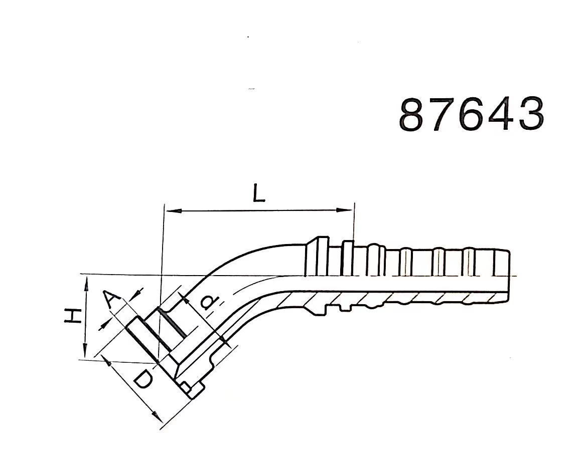 45°SAE FLANGE 6000PSL