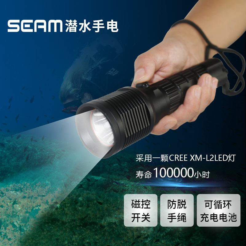 SEAM潛水照明手電DF007