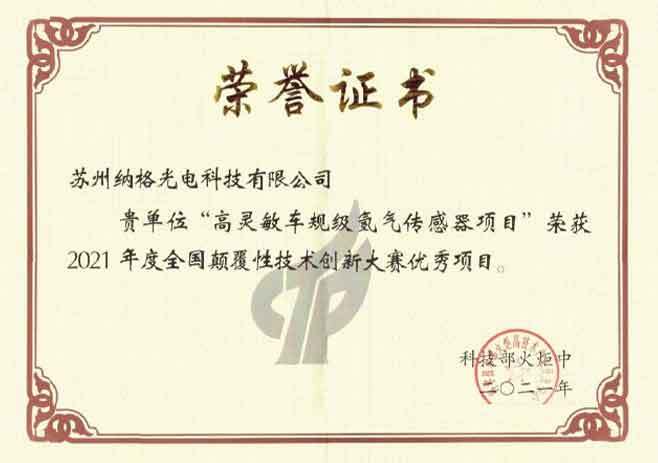 2021年度全国颠覆性技术创新大赛优秀项目
