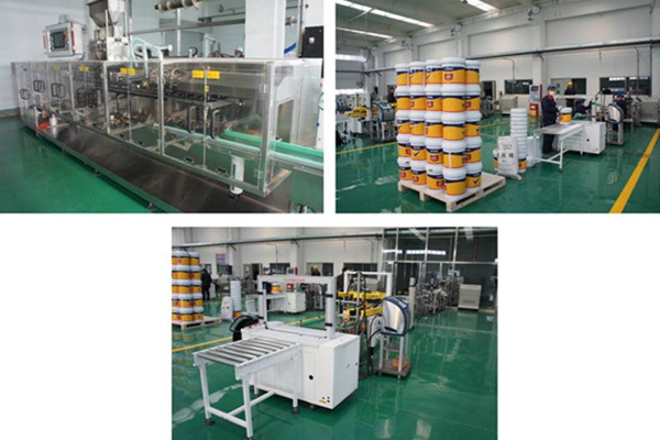 Automatic powder preparation production line