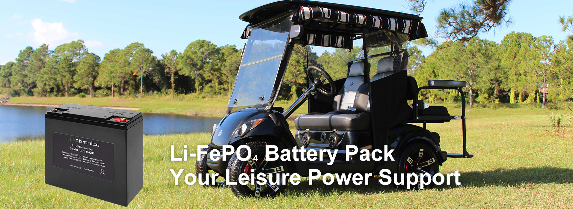 Li-FePO4 Battery Pack Your Leisure Power Support