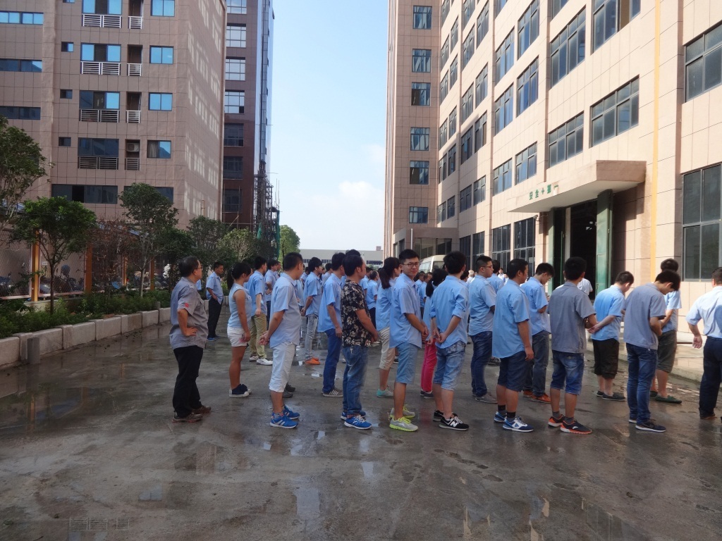 Corporate sports and cultural activities of August fire escape drill