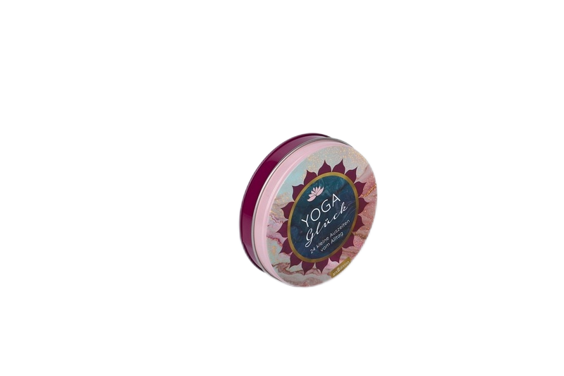 round metal tin container for cookies RB120